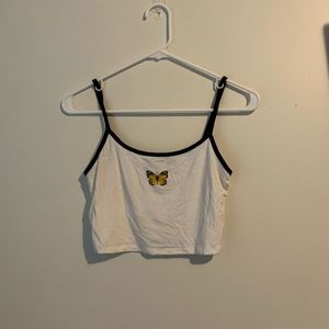 Tank top with butterfly